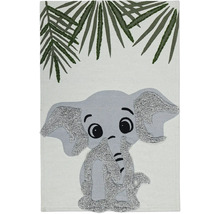 Koberec s motivem slona a motivem rostlin