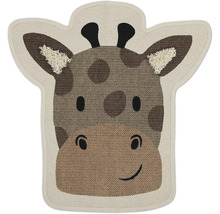 Žirafový koberec s obličejem zvířete