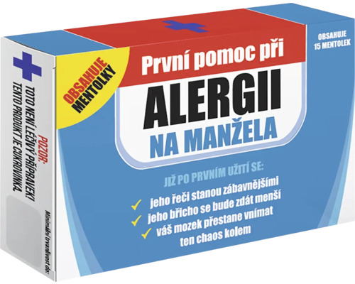 Balení První pomoc při alergii na manžela