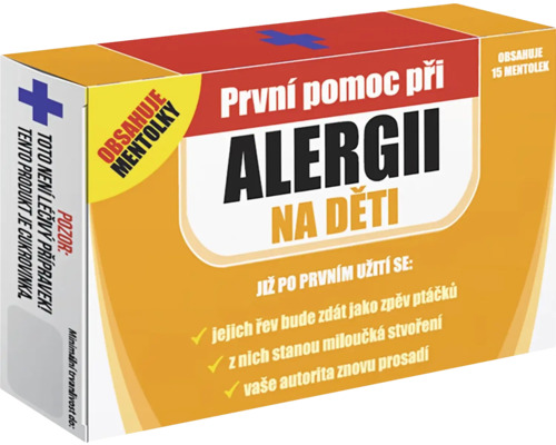 Balení bonbonů proti alergiím pro děti