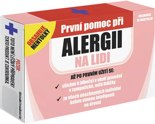 Balení léků na alergie