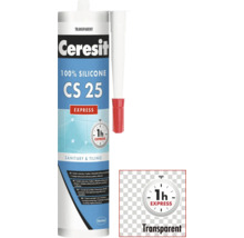 Ceresit CS 25 sanitární a obkladový silikon, transparentní