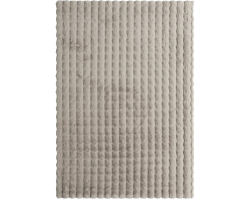 Koberec Shaggy SoleVito Romance Bubble světle hnědý 160x230 cm Textilní plocha s žebrovanou texturou