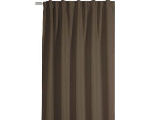 Záclona se zavěšením na řasící pásce na záclonové tyči