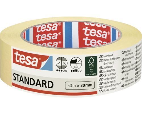 Logo Tesa Standard malířská krepová páska 50m x 30mm
