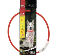 LED nylonový obojek pro psy s USB připojením