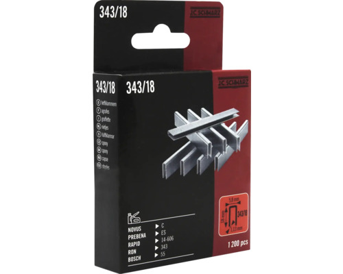 Balení sešívacích sponek 343/18