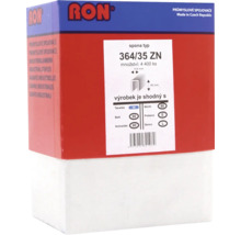 Logo RON. Balení sponek typ 364/35 ZN, 4400 kusů