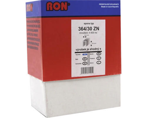 RON Sponky 364/30 ZN, balení 4800 kusů