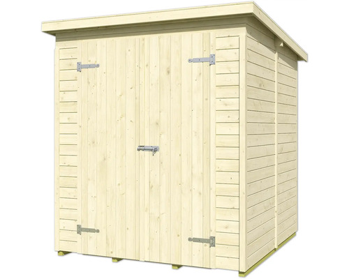 Dřevěná zahradní skříň s dveřmi