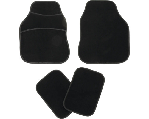 Sada čtyř černých autokoberců