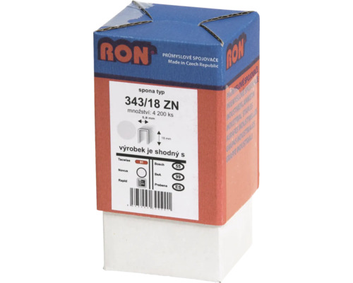 RON Sponky 343/18 ZN, balení 4200 kusů