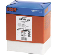 RON spony typ 343/25 ZN, balení 6000 kusů