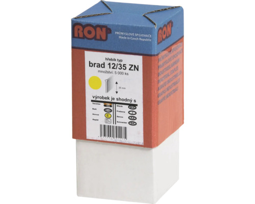 RON Brad hřebíky 12/35 ZN, balení 5000 kusů