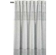 Záclona s dekorativními tkanými pruhy