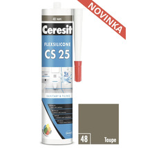 Ceresit Flexsilicone CS 25 sanitární a spárovací silikon, barva Taupe