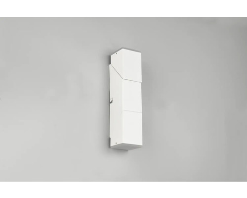 Obdélníkové bílé nástěnné svítidlo.