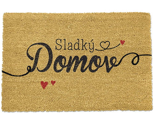 Rohožka s nápisem Sladký domov