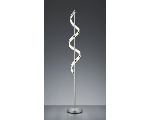 Stojací lampa se spirálovým světelným pásem a kovovou základnou