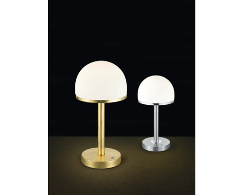 Dvě stolní lampy s polokulovým stínidlem