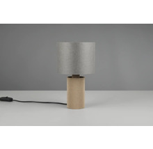 Stolní lampa s válcovým stínidlem a vroubkovanou základnou