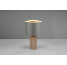 Stolní lampa s válcovým stínidlem a rýhovanou základnou
