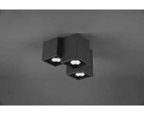 Stropní svítidlo se třemi světly ve tvaru kostky