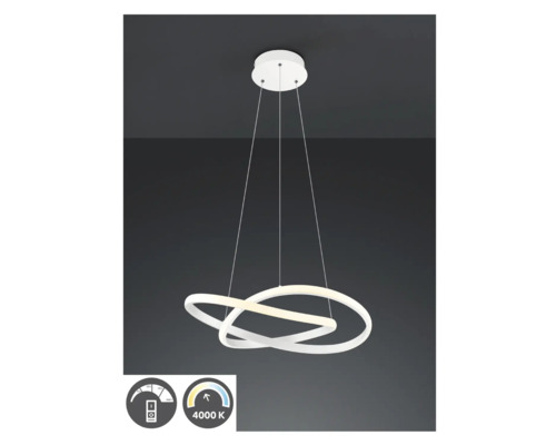 Moderní závěsné svítidlo se dvěma propletenými kruhy