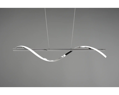 Moderní LED závěsné svítidlo se zakřiveným designem.