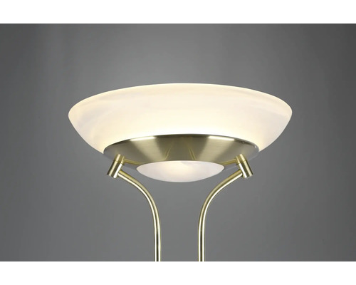 Stojací lampa se skleněným stínidlem