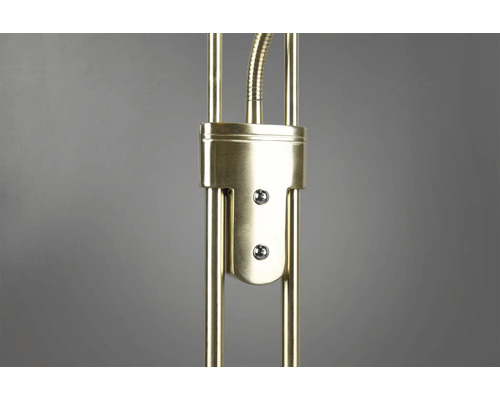 Detail stojací lampy s kovovými prvky