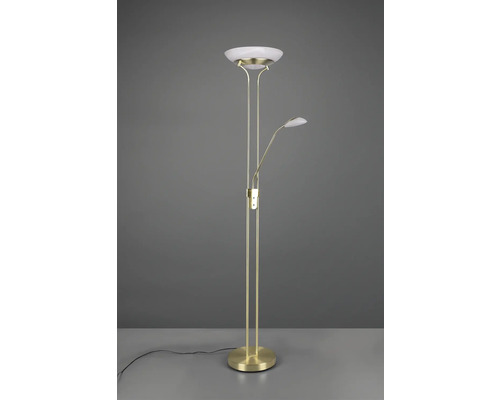 Stojací lampa s lampičkou na čtení a stropním svítidlem