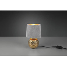 Dekorativní stolní lampa se stínidlem a zlatou základnou