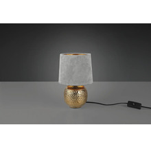 Dekorativní stolní lampa se stínidlem a zlatavou základnou