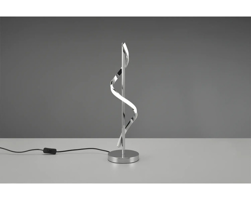 Stolní lampa se spirálovým designem z kovu