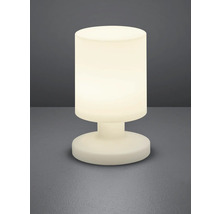 Stolní lampa s válcovým stínidlem a kulatou základnou