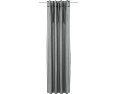 Šedý závěs se stahovací páskou