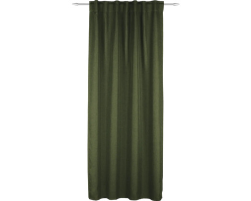 Závěs z látky se závěsným systémem s řasicí páskou