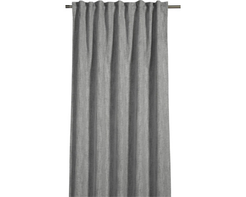 Šedý závěs s řasicí páskou