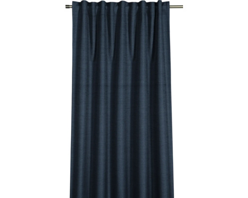 Modrý, neprůhledný závěsný panel se skládaným páskem