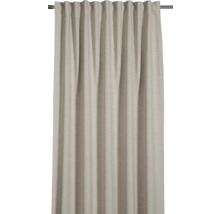 Závěs z látky se závěsem na řasící pásce na záclonové tyči