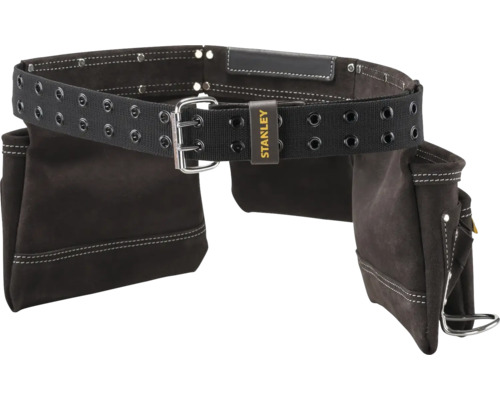 Opasek na nářadí s několika kapsami a logem Stanley