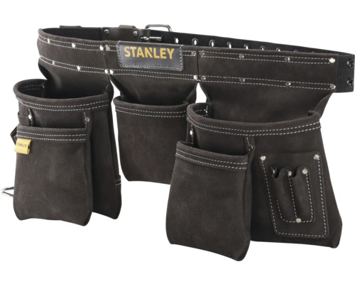 Kožená brašna na nářadí Stanley s několika kapsami