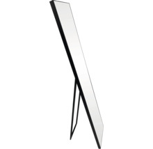 Stojací zrcadlo s černým rámem