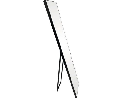 Stojací zrcadlo s černým rámem