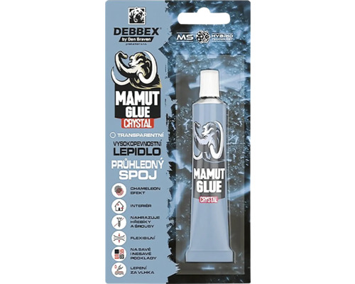 Debbex Mamut Glue Crystal tuba s lepidlem