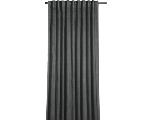 Šedý závěs s řasící páskou