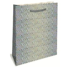 Dárková taška se spirálovým vzorem a držadly