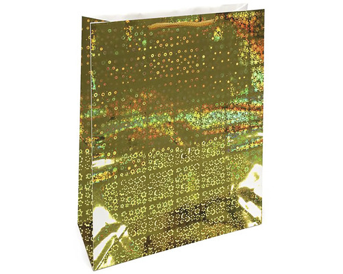 Dárková taška se vzorem hvězd a kruhů