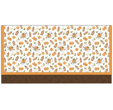 Dekorativní voskované plátno se vzorem dárků a pomerančů